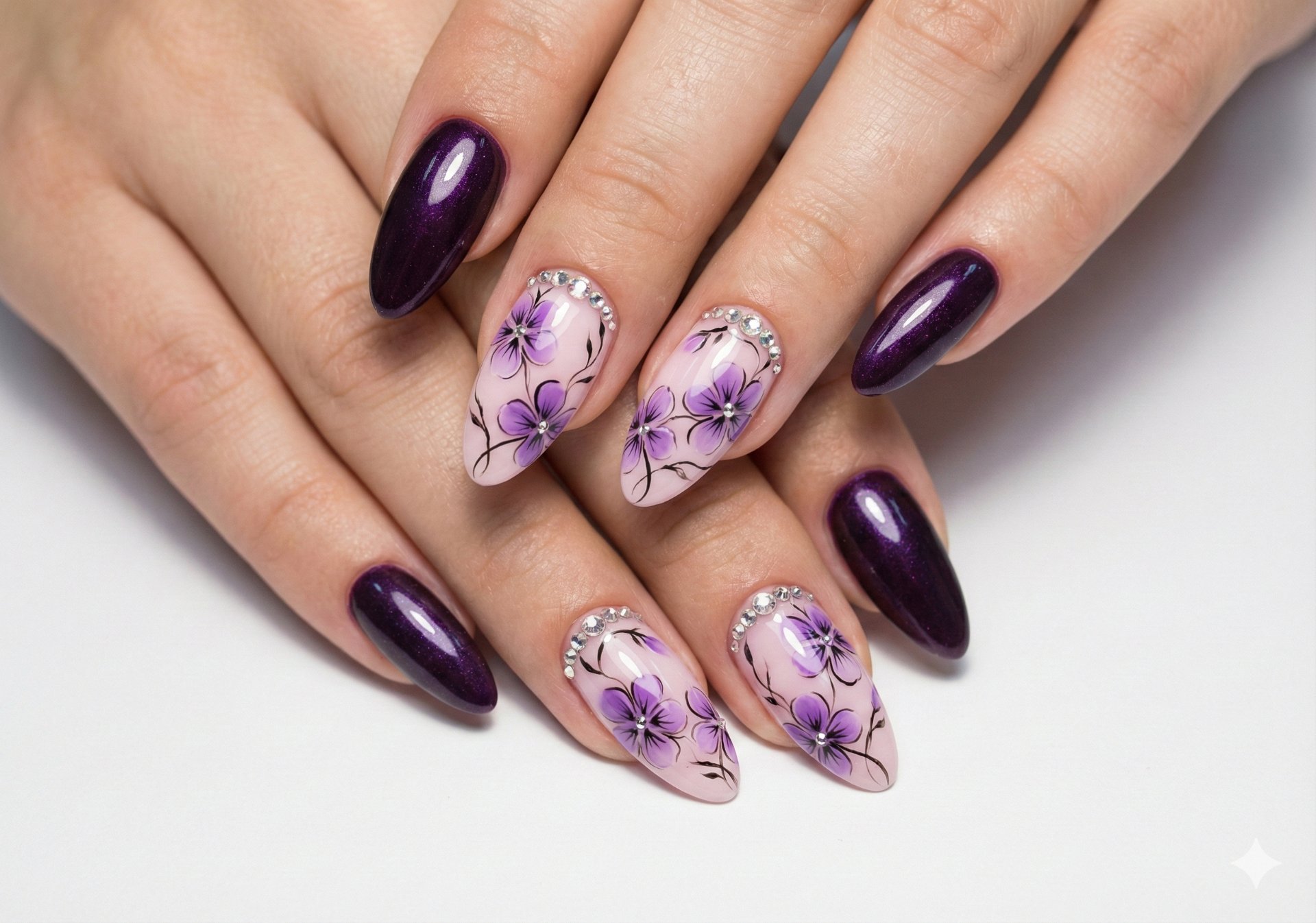 The Signature Amethyst Floral Art